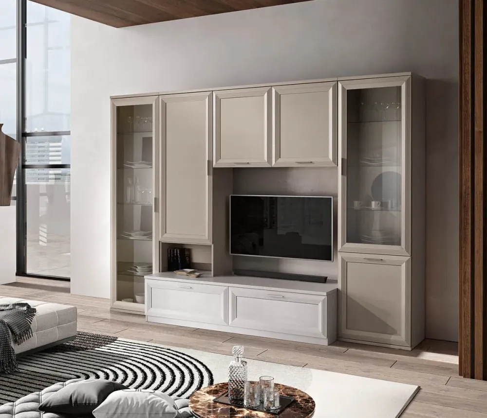 Gierre Mobili Parete attrezzata Mobile soggiorno modello jazz 135 di in OFFERTA OUTLET- Pareti Attrezzate