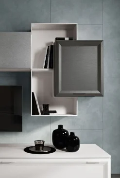 Parete attrezzata Mobile soggiorno modello jazz in stile design a prezzo scontato^Gierre Mobili