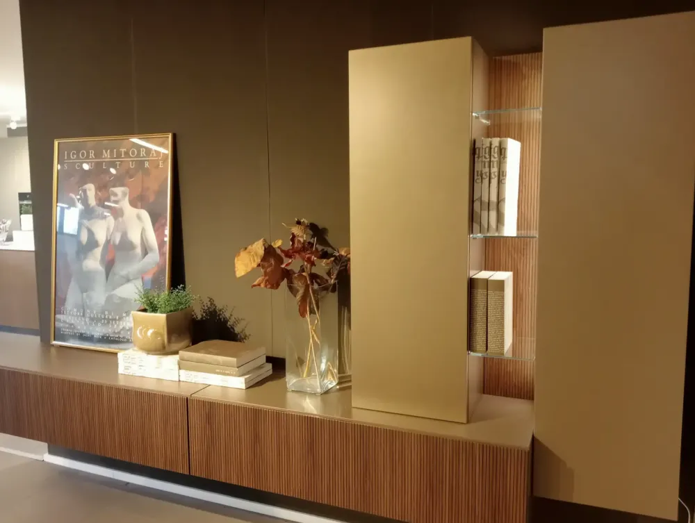 Parete attrezzata Mobile sospeso skyline in stile design a prezzo ribassato^Astor Mobili Outlet