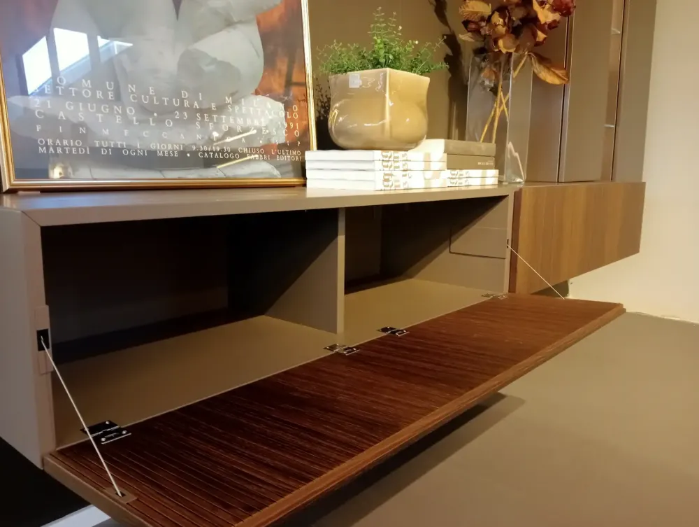 Parete attrezzata Mobile sospeso skyline in stile design a prezzo ribassato^Astor Mobili Outlet