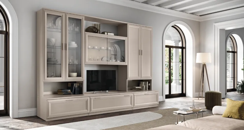 Hot Parete attrezzata Mobile soggiorno modello jazz 132 della marca con un ribasso esclusivo Pareti Attrezzate