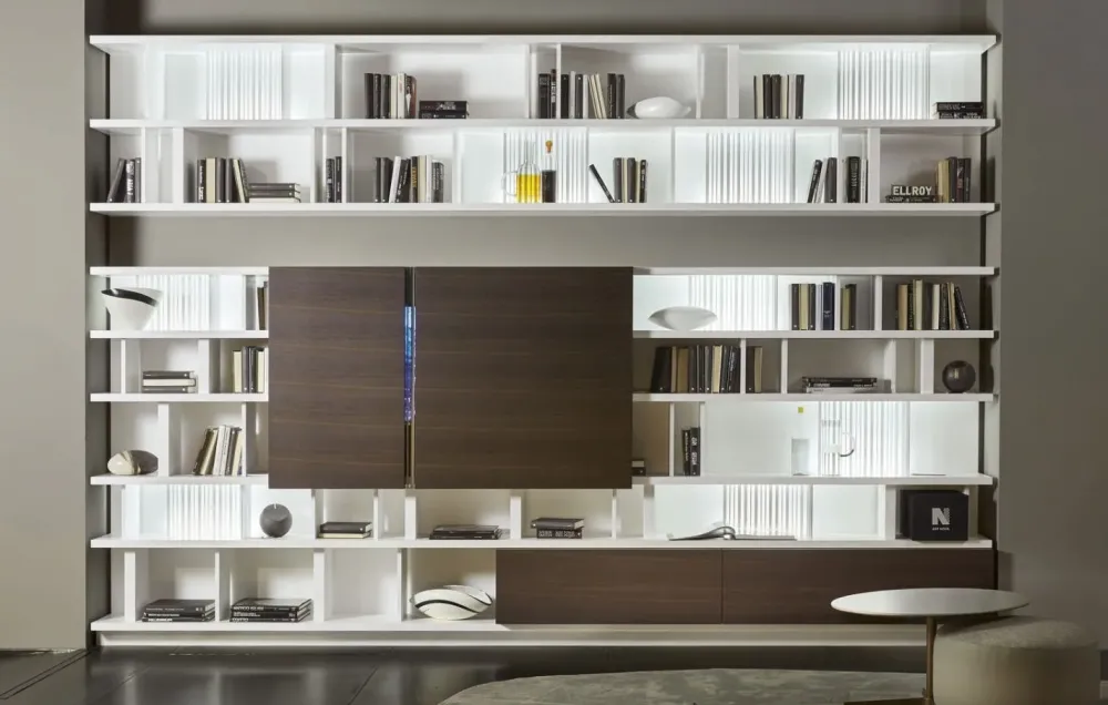 Artigianale Parete attrezzata modello Noemi di : richiedi il prezzo- Pareti Attrezzate