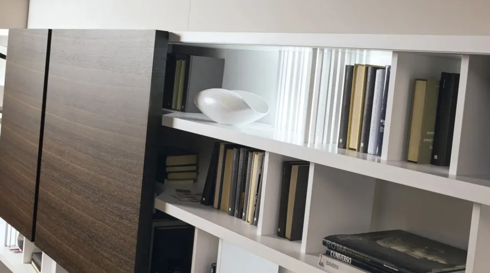 Artigianale Parete attrezzata modello Noemi di : richiedi il prezzo- Pareti Attrezzate