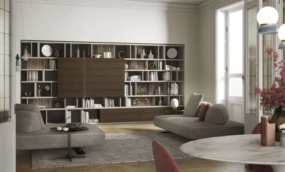 Artigianale Parete attrezzata modello Noemi di : richiedi il prezzo- Pareti Attrezzate