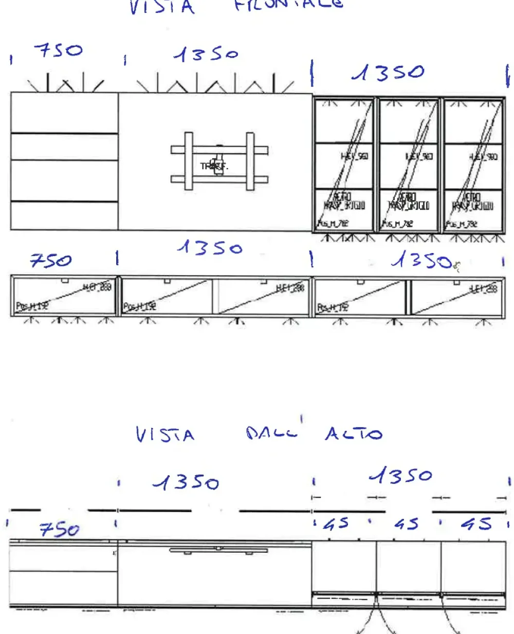Discount Parete attrezzata Modulart della firma con un ribasso esclusivo Pareti Attrezzate