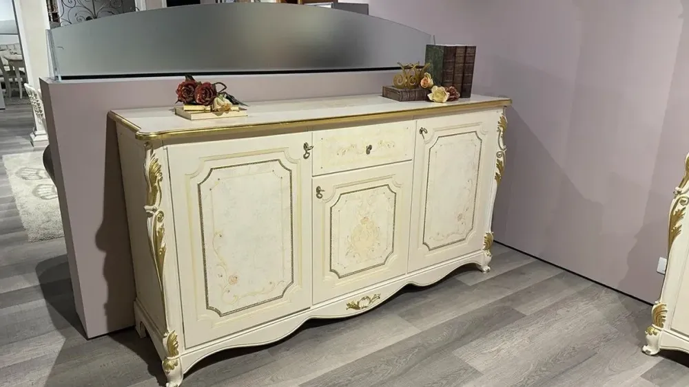 Artigianale Parete attrezzata Morfeo in stile classica a prezzo ribassato- Pareti Attrezzate