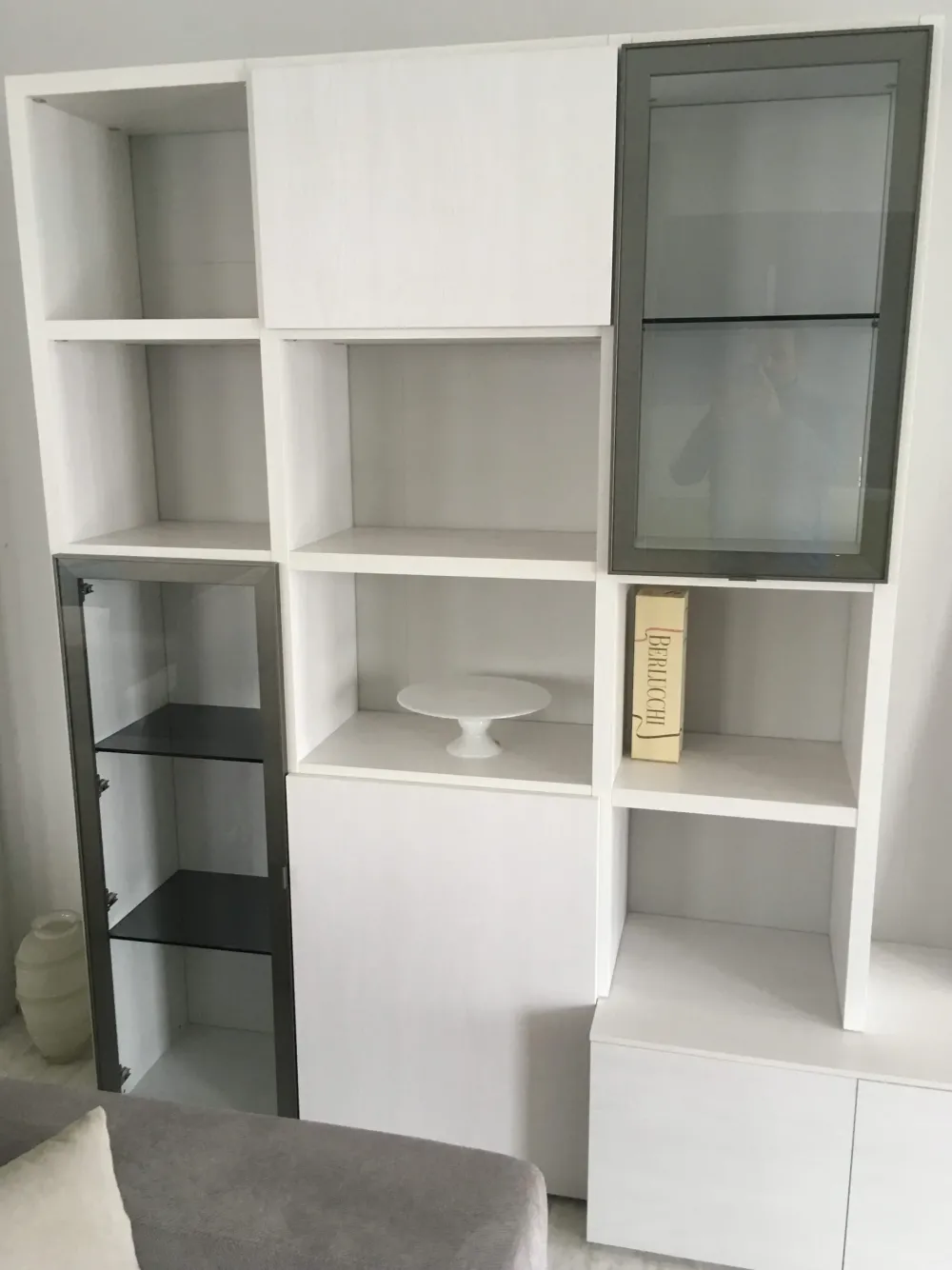 Parete attrezzata Parete tv santa lucia olmo gesso in stile moderna a prezzo scontato^Santalucia New