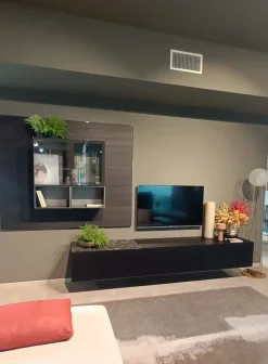 Outlet Parete attrezzata Parete soggiorno quid in stile moderna a prezzo ribassato Pareti Attrezzate