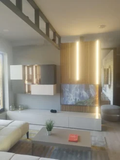 Parete attrezzata Parete at pronta consegna    di scontata del 47%^NovaMobili Best