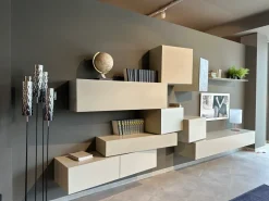 Presotto Parete attrezzata Parete soggiorno mod. inclinart in stile design a prezzo scontato- Pareti Attrezzate