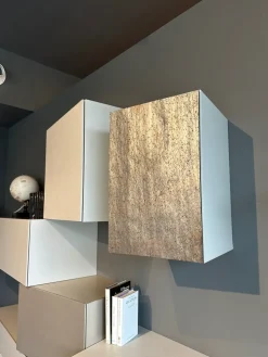 Presotto Parete attrezzata Parete soggiorno mod. inclinart in stile design a prezzo scontato- Pareti Attrezzate