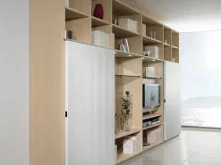 Parete attrezzata Parete-attrezzata mod.delo in tamburato scontata del 30% della marca con un ribasso esclusivo^F.lli Elli Clearance