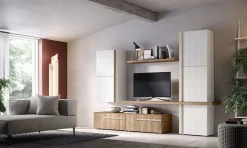 Sale Parete attrezzata Parete.living mod.abaco in promo-sconto del 40% della firma con uno sconto esclusivo Pareti Attrezzate