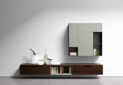 Pianca Parete attrezzata Spazio s 402 in stile design scontata- Soggiorni Completi