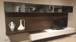 Poliform Parete attrezzata in legno in Offerta Outlet- Soggiorni Completi