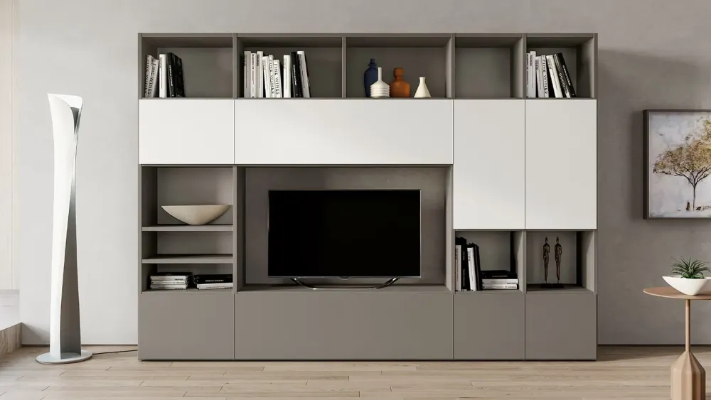 Santalucia Parete attrezzata Ptg312 in stile moderna a prezzo ribassato- Pareti Attrezzate