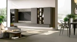 Parete attrezzata Qmc002 in stile moderna a prezzo ribassato^Imab