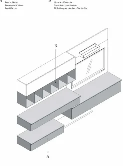 Imab Parete attrezzata Qsm 629 del marchio con uno sconto esclusivo- Pareti Attrezzate