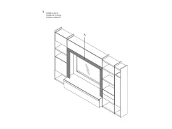 Parete attrezzata Qsm 637 di scontata del 50%^Imab Online