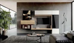 Imab Parete attrezzata Qsm 613 group in stile moderno a prezzo ribassato- Pareti Attrezzate