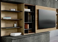 Clearance Parete attrezzata Qsm 639 in stile moderno a prezzo scontato Pareti Attrezzate