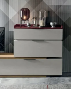 New Parete attrezzata S004  space in stile moderno a prezzo scontato Pareti Attrezzate