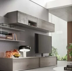 Parete attrezzata Seta in stile moderno a prezzo ribassato^Maronese ACF