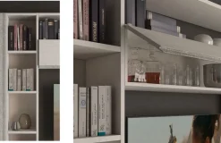 Discount Parete attrezzata Silver comp. 9 di scontata del 38% Pareti Attrezzate