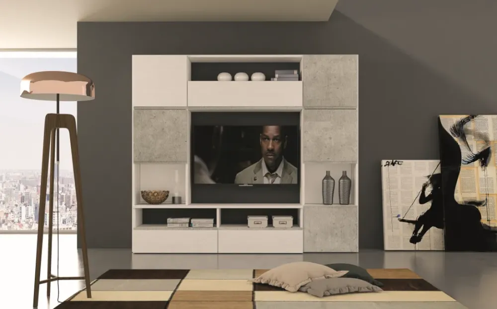 Parete attrezzata Silver- 1 del marchio con un ribasso esclusivo^Artigianale Online