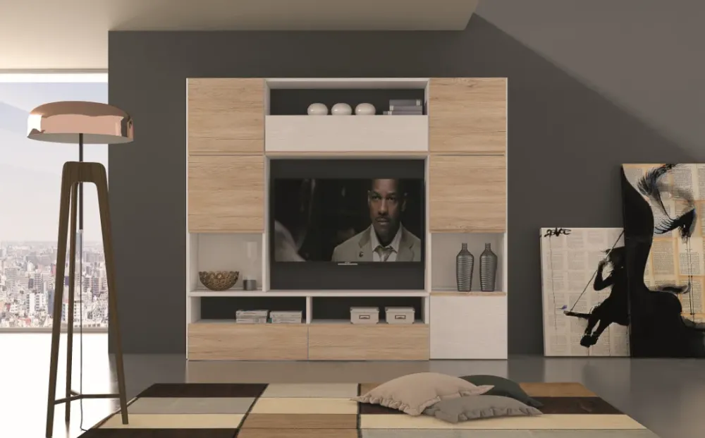 Parete attrezzata Silver- 1 del marchio con un ribasso esclusivo^Artigianale Online