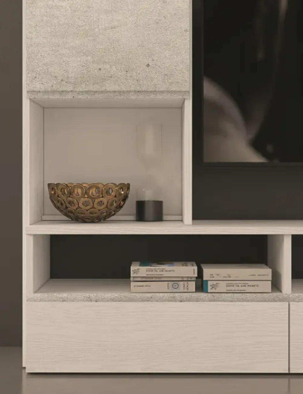 Parete attrezzata Silver- 1 del marchio con un ribasso esclusivo^Artigianale Online