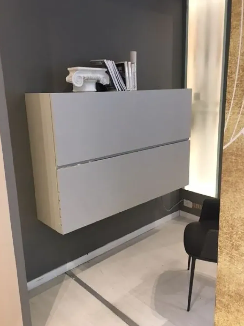 Artigianale Parete attrezzata Smartworking in stile design a prezzo scontato- Pareti Attrezzate