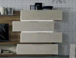 Tomasella Parete attrezzata Space s005 di in OFFERTA OUTLET- Pareti Attrezzate