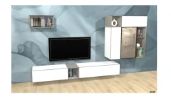 Parete attrezzata Spazio in stile moderna a prezzo scontato^Pianca Online