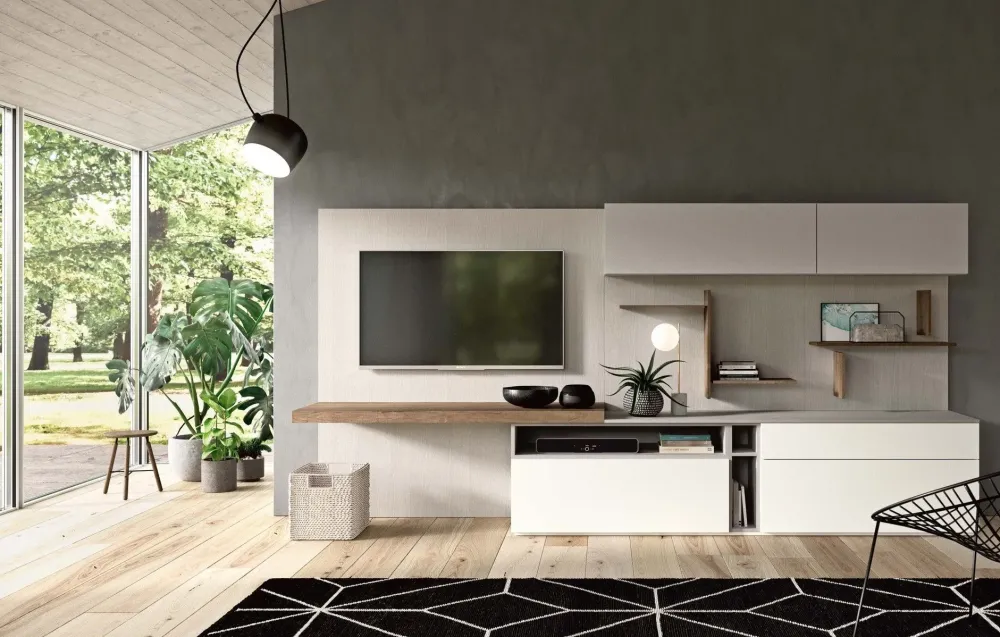 Parete attrezzata Start in stile moderno a prezzo scontato^Villanova Discount