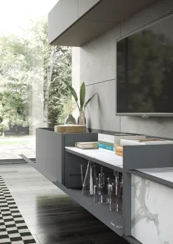 Online Parete attrezzata Story 4 di scontata del 35% Pareti Attrezzate