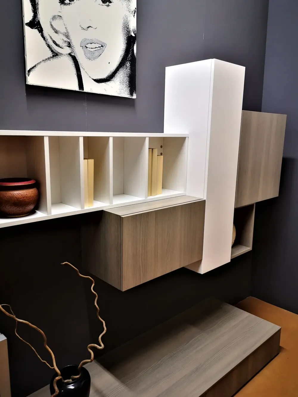 Alpe Parete attrezzata Time della firma con uno sconto esclusivo- Pareti Attrezzate