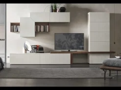 Tomasella Parete attrezzata in laminato materico A101 a prezzo scontato- Soggiorni Completi