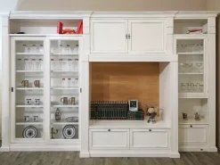 Hot Parete attrezzata  traiano in stile classica a prezzo scontato Pareti Attrezzate