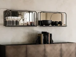 Outlet Parete attrezzata Tresor Cattelan in vetro a prezzo scontato Pareti Attrezzate