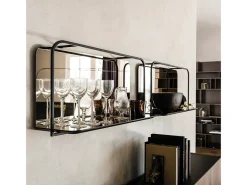 Outlet Parete attrezzata Tresor Cattelan in vetro a prezzo scontato Pareti Attrezzate