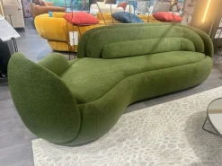 Pianca Peonia disegnato da cristina celestino tessuto in poliuretano   in Offerta Outlet- Divani