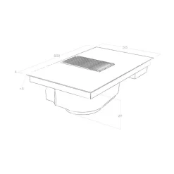 Elica Piano cottura di ottima fattura di modello Nikolatesla prime SCONTATO- Piano Cottura