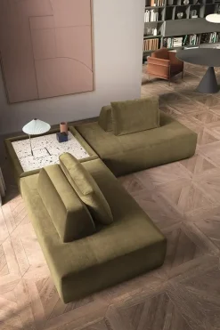 Felis Platform tessuto in poliuretano   in Offerta Outlet- Divani