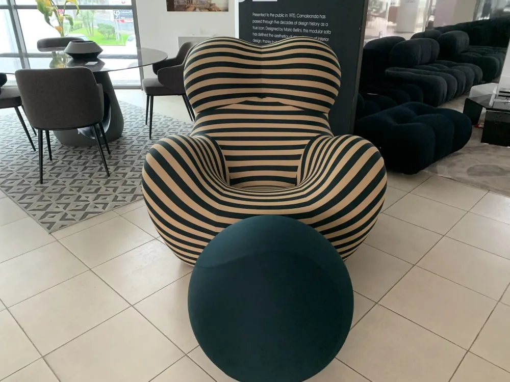 B&B Italia Poltrona con poggiapiedi Up 50 in Offerta Outlet- Poltrone