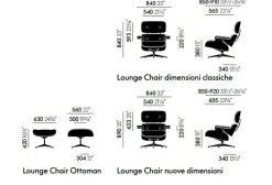 Collezione esclusiva Poltrona con poggiapiedi Lounge chair & ottoman a prezzo Outlet- Poltrone