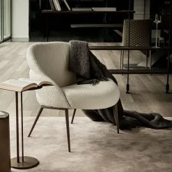 Cattelan Italia Poltrona con seduta fissa Camilla lounge in Offerta Outlet- Poltrone