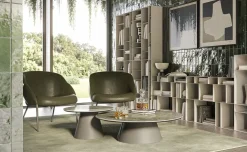 Cattelan Italia Poltrona con seduta fissa Camilla lounge in Offerta Outlet- Poltrone
