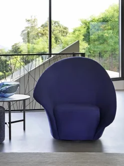 Flou Poltrona con seduta fissa Lilia in Offerta Outlet- Poltrone