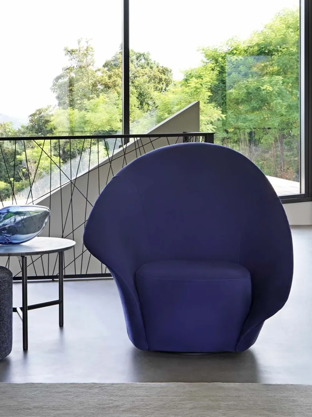 Flou Poltrona con seduta fissa Lilia in Offerta Outlet- Poltrone